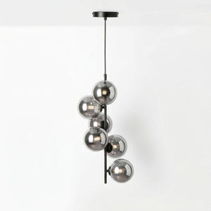 Lámpara colgante con esferas de cristal "ROMEE" - 6 x G9 - Barcelona Led-Decoración