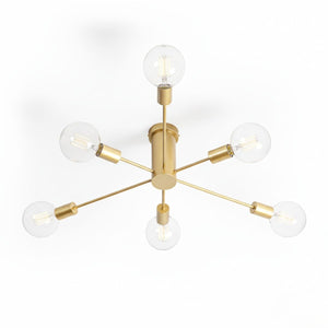 Lámpara de techo "ASTRA" - 6 luces - E27 - Barcelona Led-Decoración