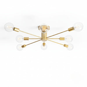 Lámpara de techo "ASTRA" - 8 luces - E27 - Barcelona Led-Decoración