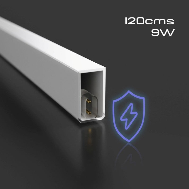 Luminaria Lineal de 120 cm – Diseño Hexagonal Moderno y Minimalista