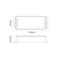 2 in 1 LED strip controller - Monocolor/Dual White - 12/48VDC - 20A - 2.4G - WiFi - Milight 3