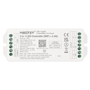 Controlador tira LED 2 en 1 - Monocolor/Dual White - 12/48VDC - 20A - 2.4G - WiFi - Milight - Barcelona Led-Control y regulación