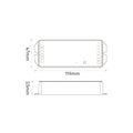 5 in 1 LED strip controller - Monocolor/Dual White/RGB/RGBW/RGBCCT - 12/48VDC - 20A - 2.4G - WiFi - Milight 3