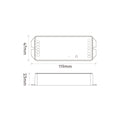 5 in 1 LED strip controller - Monocolor/Dual White/RGB/RGBW/RGBCCT - 12/48VDC - 20A - 2.4G - WiFi - Milight 3