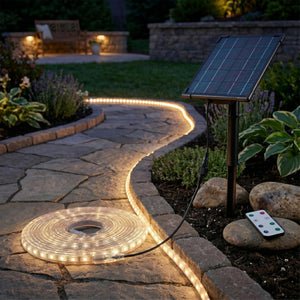 Tira LED solar exterior 40W - 10 metros - IP65 - 2700K (3)