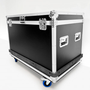 Fligth Case para Digital Kiosk 43" DDT43 Base "K" - con Foam, Ruedas y Asas