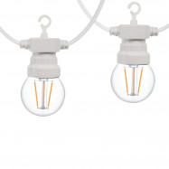 Guirnalda LED cable blanco...