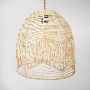 Lámpara colgante de mimbre "NORMA" - Ø35cm - E27