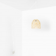 Lámpara colgante de mimbre...