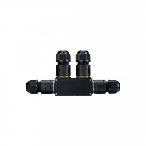 Conector impermeable en F - 3P - IP68 - 0,5-2,5mm² - 24A - T105