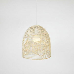 Lámpara colgante de mimbre "NORMA" - Ø45cm - E27