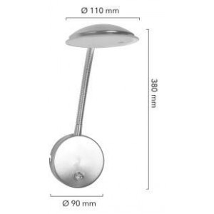 Aplique de pared LED 5W orientable y regulable