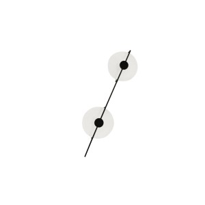Aplique LED de pared Doble "CENTER" 2x13W