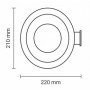 Aplique solar exterior LED con sensor de movimiento