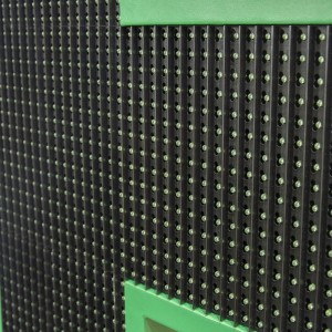 Cruz de farmacia LED monocolor verde programable 830x830mm