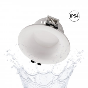 Aro downlight empotrable para bombilla GU10 / MR16 - Ø86mm - Corte Ø70-75mm