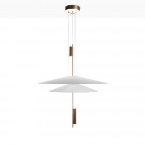 Lámpara colgante de diseño "HERON" - Discos - 15W - 2800K