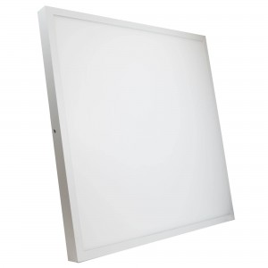 Panel LED 60x60cm de superficie marco blanco