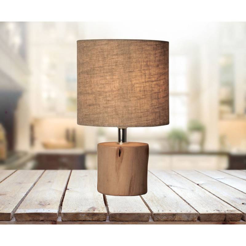 Lámpara de mesa de madera minimalista E14 - Lámparas de mesa