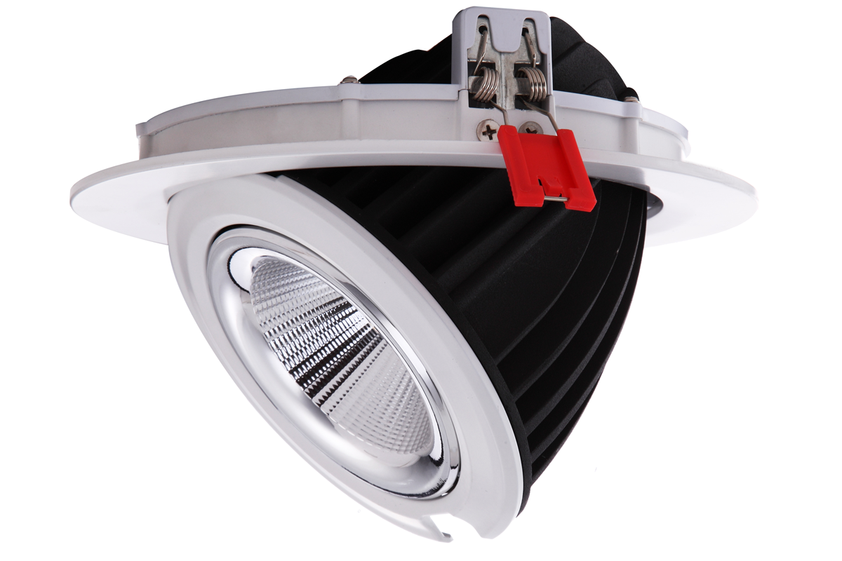 llenar Poner cuota de matrícula Downlight LED redondo empotrable basculante 48W - Downlights LED