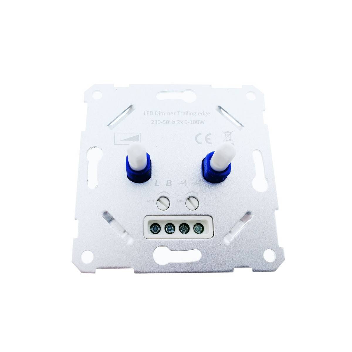 Dimmer TRIAC Dimable 2 Canales 100W Regulador de intensidad