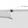 Perfil de aluminio integración Escayola/Pladur 13x14mm (2m)