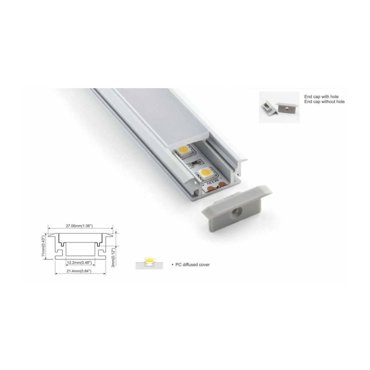 perfil de aluminio para tira led