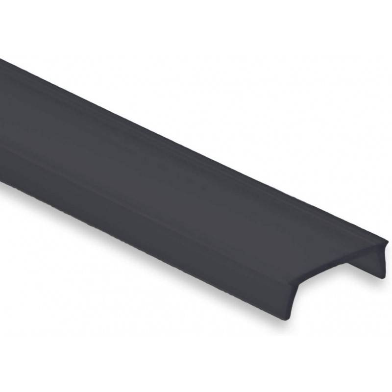 Difusor negro para perfiles de tira LED de 17mm (2m)