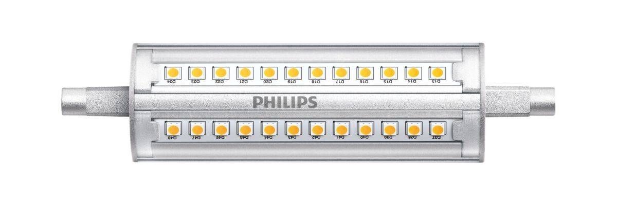 14 W 3000k 57879700-Bombilla LED regulable R7s Iluminación de Philips
