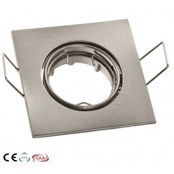 Aro downlight empotrable cuadrado basculante para bombilla GU10 Aro downlight empotrable cuadrado basculante para bombilla GU10
