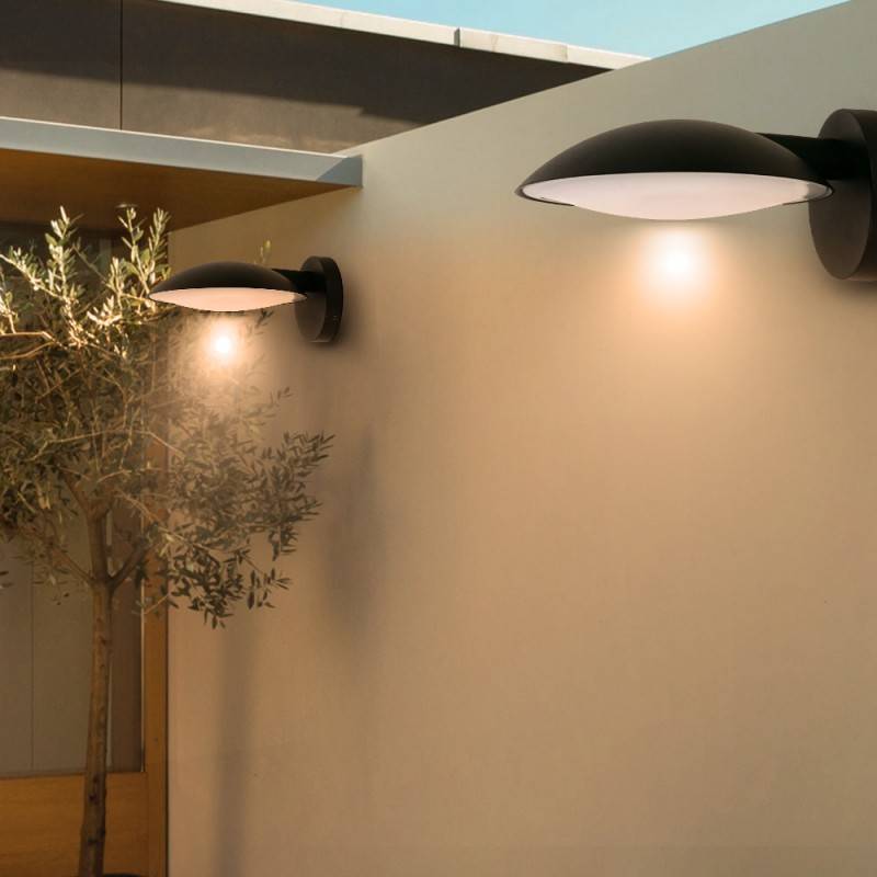 Aplique de pared LED exterior 8W "Curve" IP65 Iluminación LED exterior