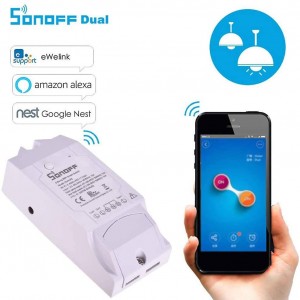Interruptor Inteligente DUAL Wifi programable | SONOFF