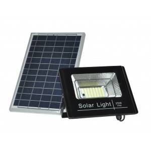 Proyector LED solar 25W con mando