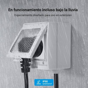Enchufe inteligente para exterior WiFi | SONOFF S55
