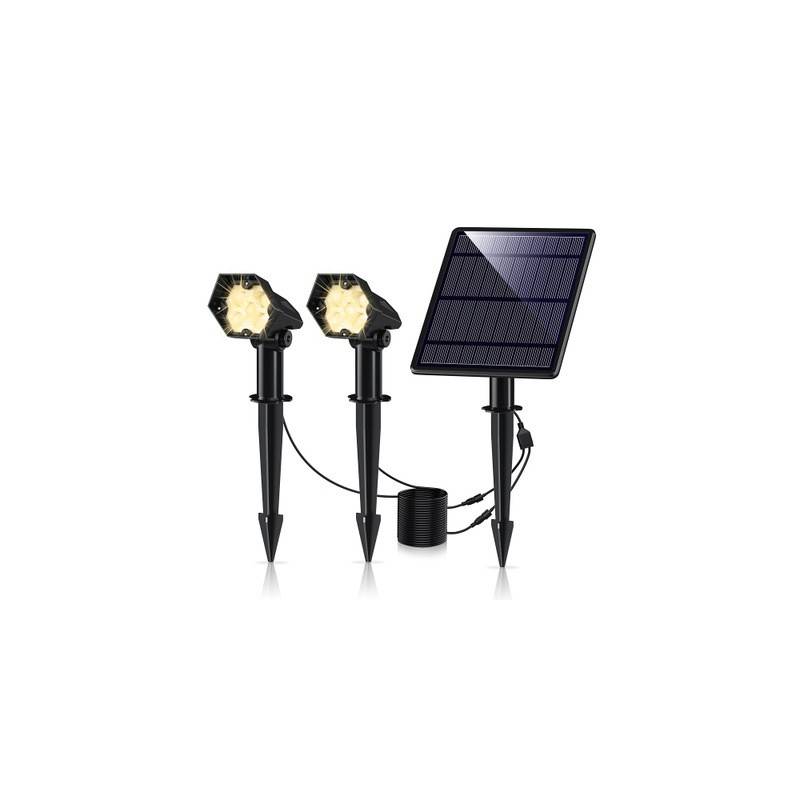 ip65 lampara recargable luz solar exterior