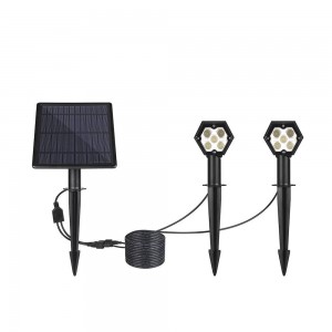 Foco Solar Exterior Doble 3W IP65