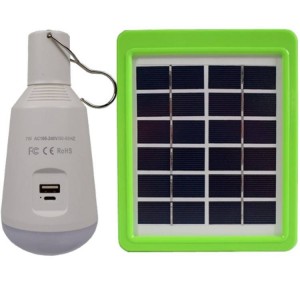 Bombilla LED Multi-funcional con Panel Solar 7W 8000ºK