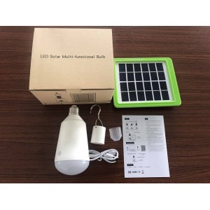 Bombilla LED Multi-funcional con Panel Solar 7W 8000ºK