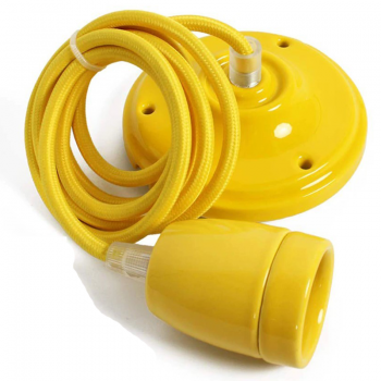 Portalámparas colgante amarillo Portalámparas colgante amarillo