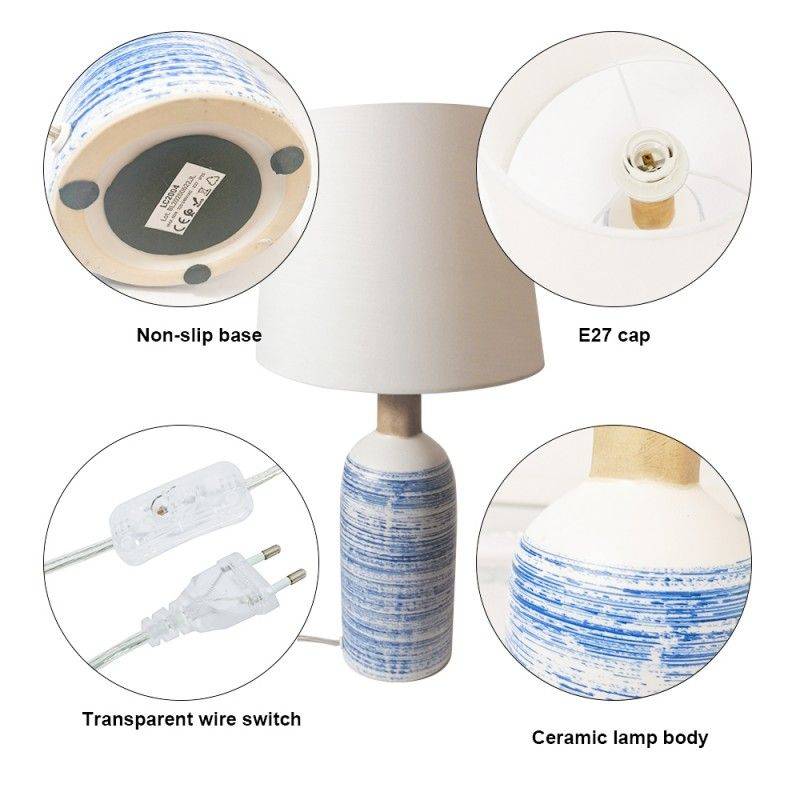 Lámpara de mesa de cerámica "SEA"