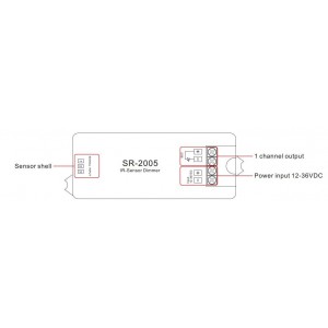 Interruptor con sensor de proximidad IR