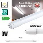 Tubo LED T8 60cm 9W Alta eficiencia 140LM/W