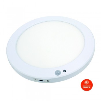 PLAFON DOWNLIGHT LED SLIM CIRCULAR DE SUPERFICIE 18W CON SENSOR DE MOVIMIENTO Y CREPUSCULAR PLAFON DOWNLIGHT LED SLIM CIRCULAR DE SUPERFICIE 18W CON SENSOR DE MOVIMIENTO Y CREPUSCULAR