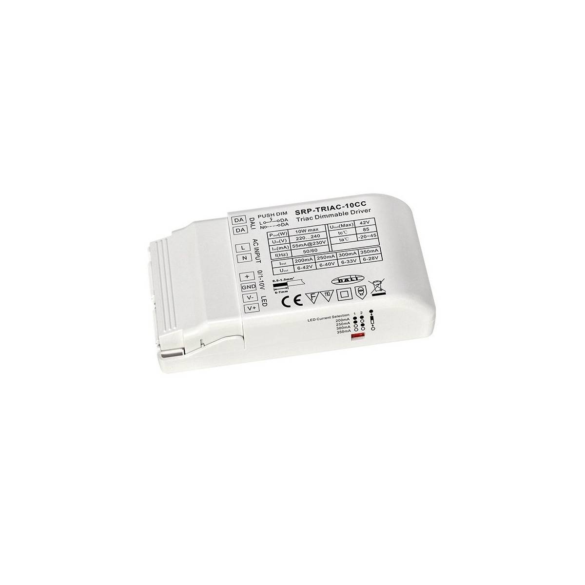 Driver TRIAC Dimmable DALI PUSH 0/1-10V 10W