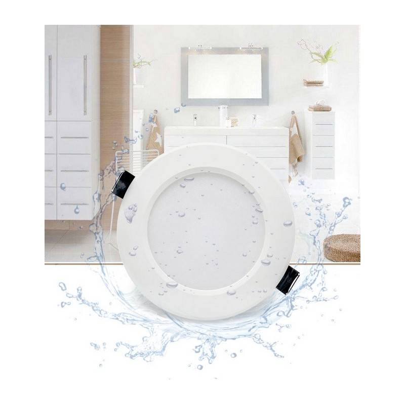 Downlight LED empotrable 7W IP44 con selector CCT