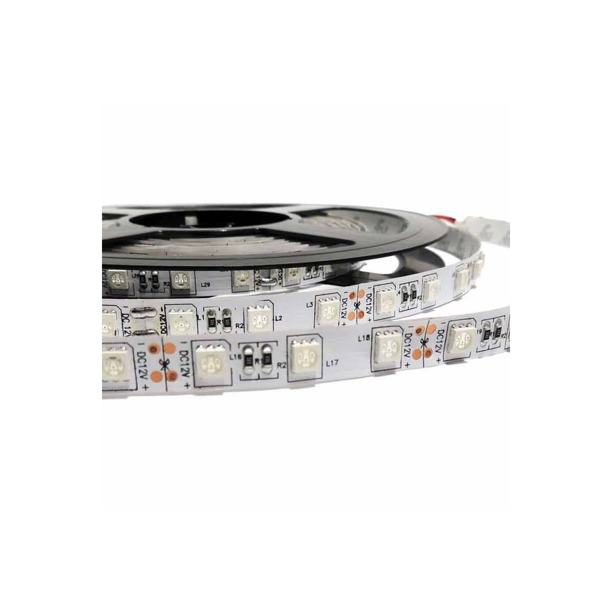 Tira LED 5M, 12V-DC, 72W, IP20, SMD 5050, Monocolor