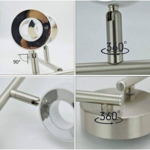 Lámpara de techo LED articulada orientable "RING 4" 16 Wattios