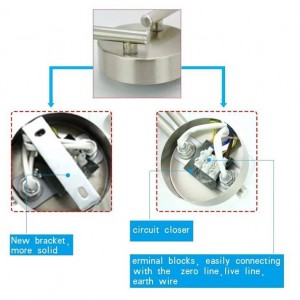 Lámpara de techo LED articulada orientable "RING 4" 16 Wattios