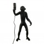 lámpara mono negro