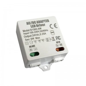 Fuente de alimentación constante 24V DC 6W 0.25A 100-240V